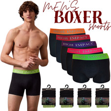 12 PACK 3,6 MENS BLACK BOXER