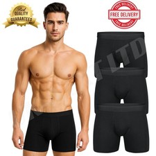 12 PACK 3,6 MENS BLACK BOXER