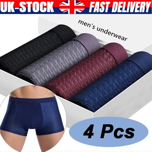 4pcs mens bamboo soft - 4pcs,
