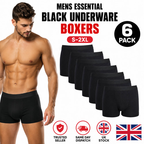 Pack black mens elastic - mens,