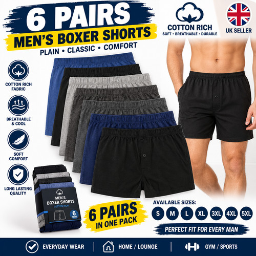 Pairs men plain boxer - 6,